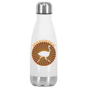 Allegedly Ostrich Retro Bird  Stainless Steel Insulated Water Bottle