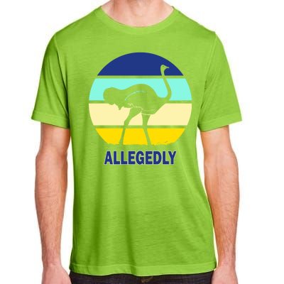 Allegedly Ostrich Retro Logo Adult ChromaSoft Performance T-Shirt