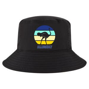 Allegedly Ostrich Retro Logo Cool Comfort Performance Bucket Hat