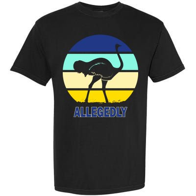 Allegedly Ostrich Retro Logo Garment-Dyed Heavyweight T-Shirt
