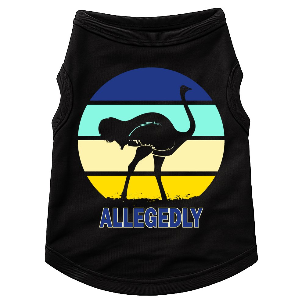 Allegedly Ostrich Retro Logo Doggie Tank