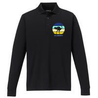 Allegedly Ostrich Retro Logo Performance Long Sleeve Polo