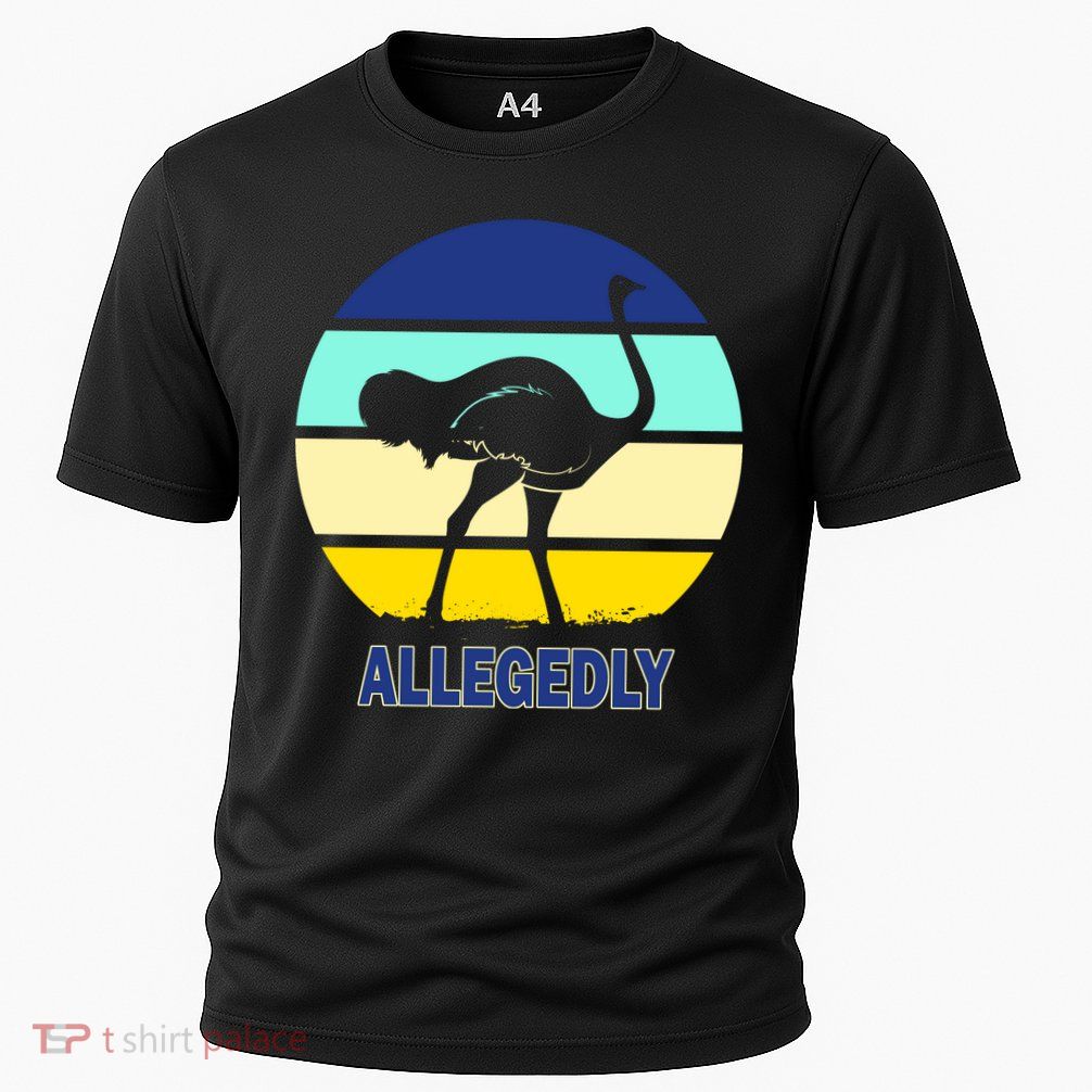 Allegedly Ostrich Retro Logo Performance Shirt