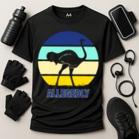 Allegedly Ostrich Retro Logo Cooling Performance Crew T-Shirt
