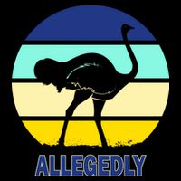 Allegedly Ostrich Retro Logo Cooling Performance Crew T-Shirt