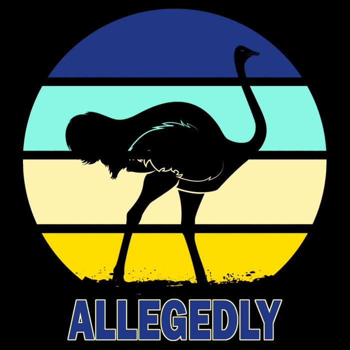 Allegedly Ostrich Retro Logo Cooling Performance Crew T-Shirt