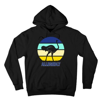 Allegedly Ostrich Retro Logo Hoodie