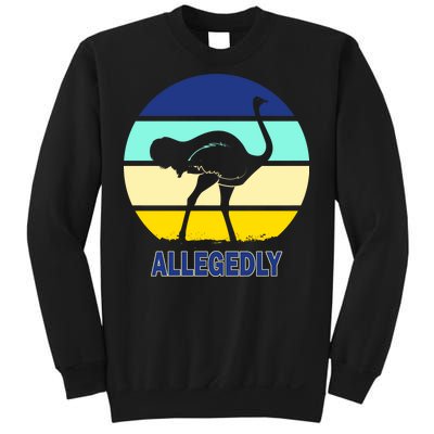 Allegedly Ostrich Retro Logo Sweatshirt