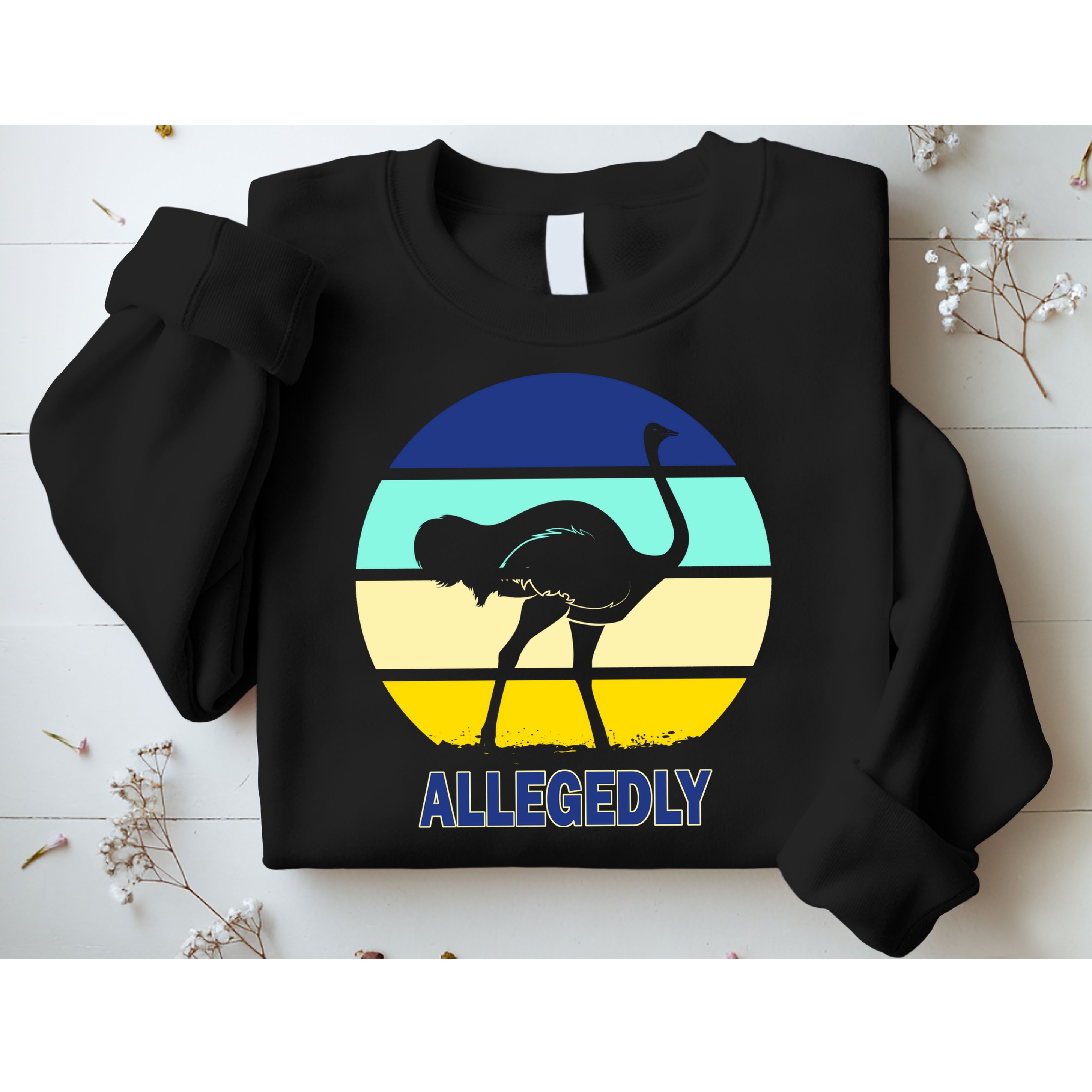 Allegedly Ostrich Retro Logo Sweatshirt