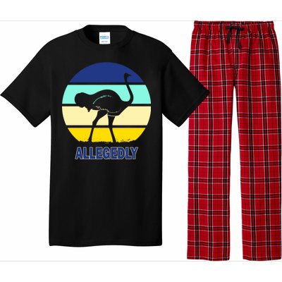 Allegedly Ostrich Retro Logo Pajama Set