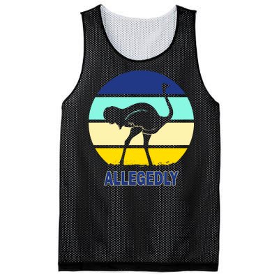 Allegedly Ostrich Retro Logo Mesh Reversible Basketball Jersey Tank