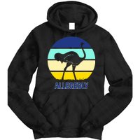 Allegedly Ostrich Retro Logo Tie Dye Hoodie