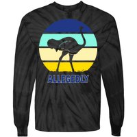 Allegedly Ostrich Retro Logo Tie-Dye Long Sleeve Shirt