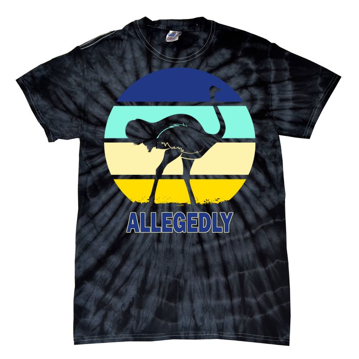 Allegedly Ostrich Retro Logo Tie-Dye T-Shirt