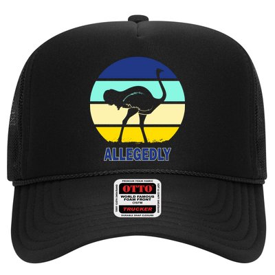 Allegedly Ostrich Retro Logo Trucker Hat