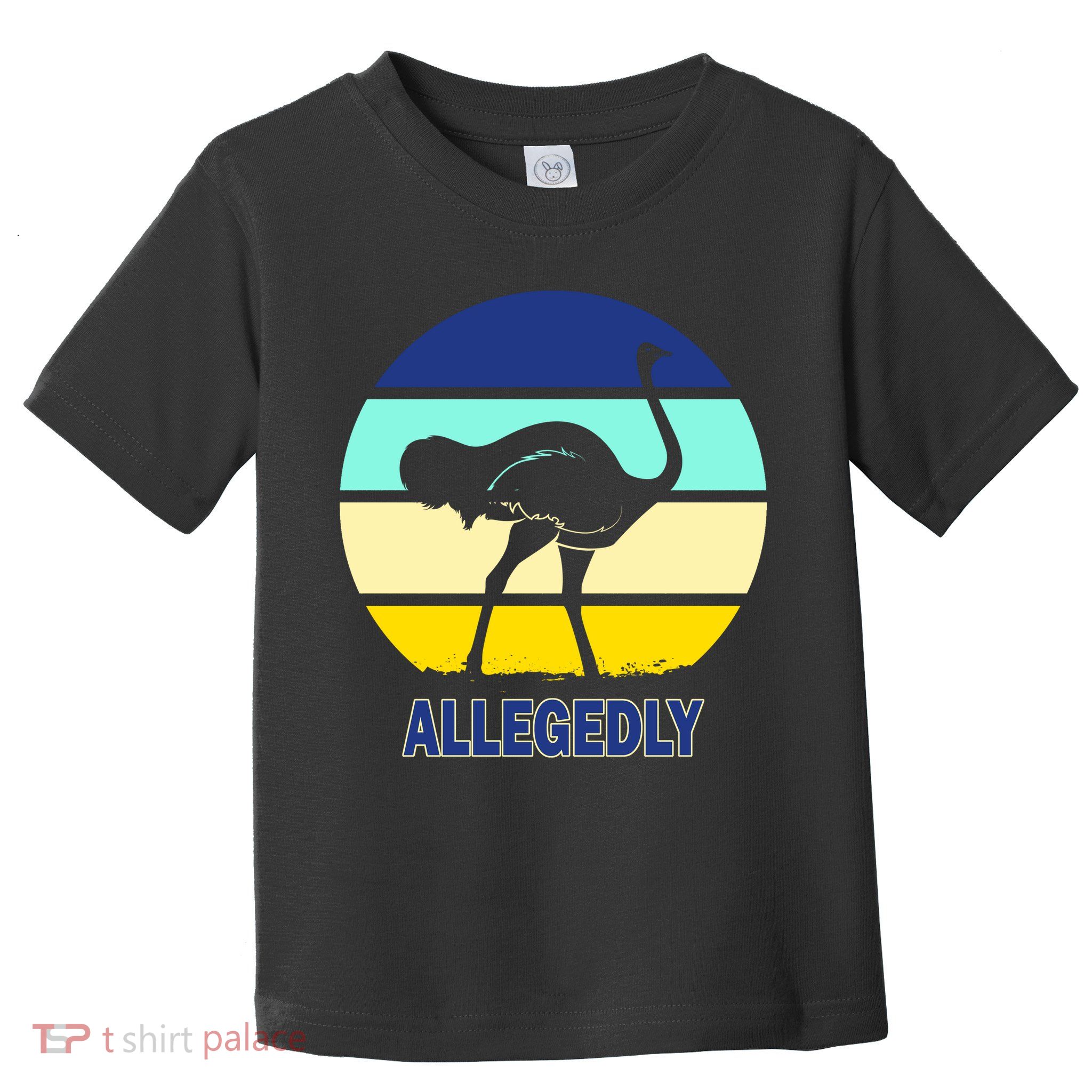 Allegedly Ostrich Retro Logo Toddler T-Shirt