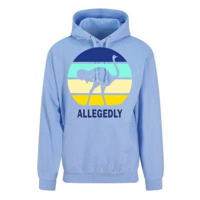 Allegedly Ostrich Retro Logo Unisex Surf Hoodie