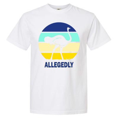 Allegedly Ostrich Retro Logo Garment-Dyed Heavyweight T-Shirt