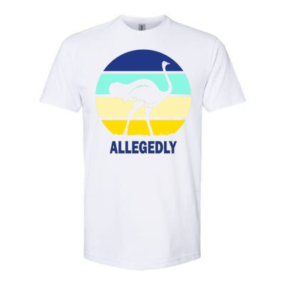 Allegedly Ostrich Retro Logo Softstyle CVC T-Shirt