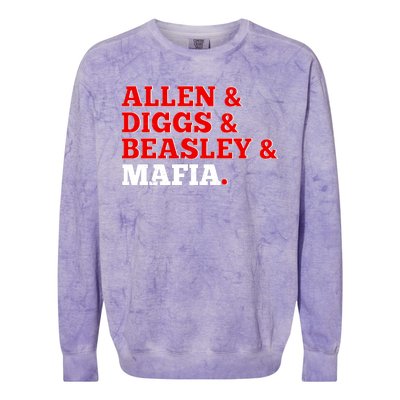 Allen Diggs Beasley Mafia Buffalo New York Football Colorblast Crewneck Sweatshirt