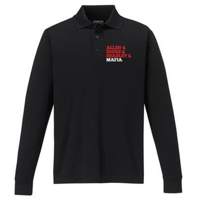 Allen Diggs Beasley Mafia Buffalo New York Football Performance Long Sleeve Polo