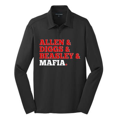 Allen Diggs Beasley Mafia Buffalo New York Football Silk Touch Performance Long Sleeve Polo