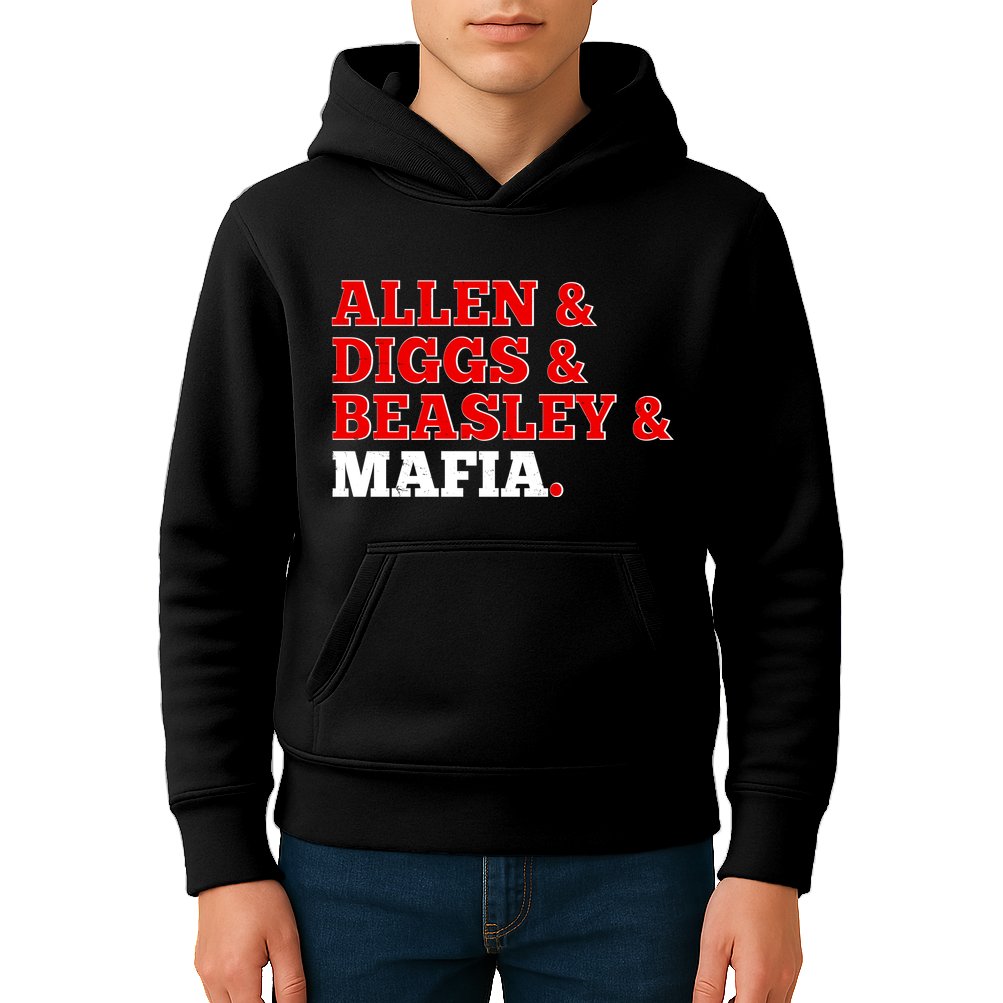 Allen Diggs Beasley Mafia Buffalo New York Football Kids Hoodie