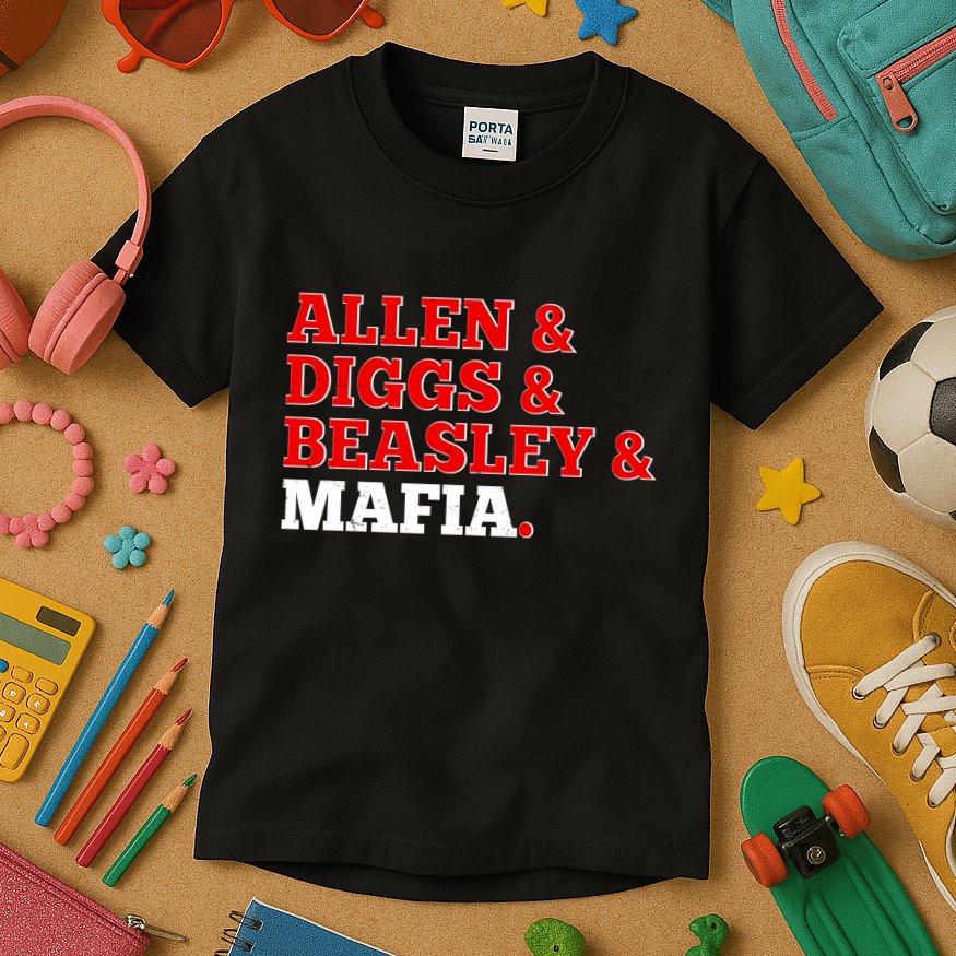 Allen Diggs Beasley Mafia Buffalo New York Football Kids T-Shirt