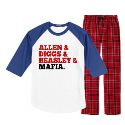 Allen Diggs Beasley Mafia Buffalo New York Football Raglan Sleeve Pajama Set