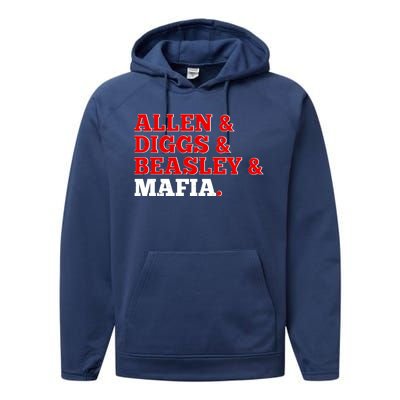 Allen Diggs Beasley Mafia Buffalo New York Football Performance Fleece Hoodie