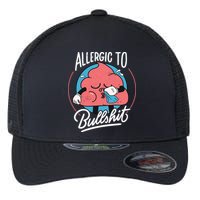 Allergic To Bullshit Funny Flexfit Unipanel Trucker Cap