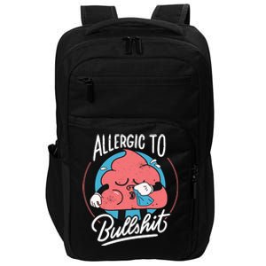 Allergic To Bullshit Funny Impact Tech Backpack