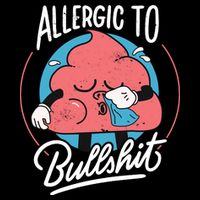 Allergic To Bullshit Funny Drawstring Bag