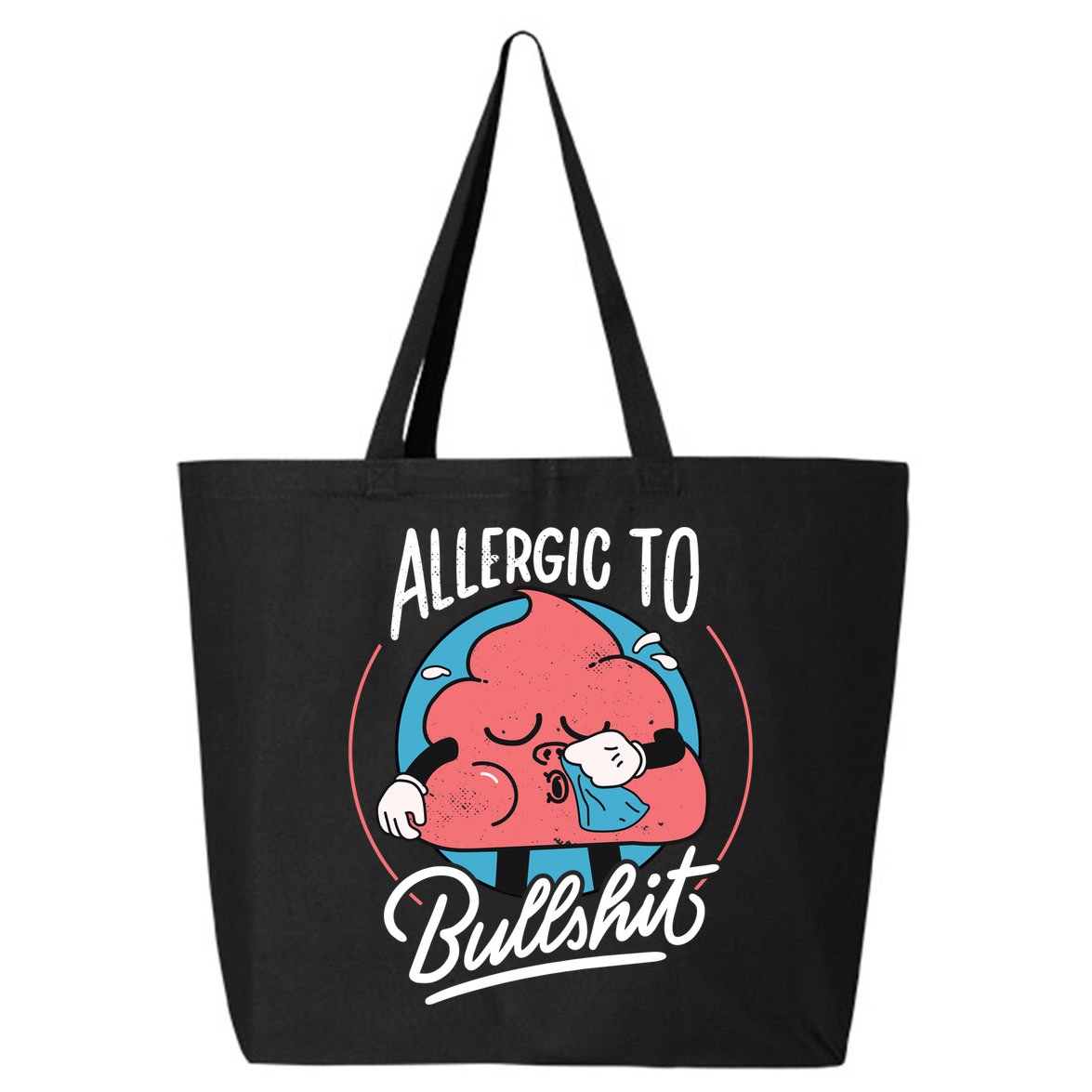 Allergic To Bullshit Funny 25L Jumbo Tote