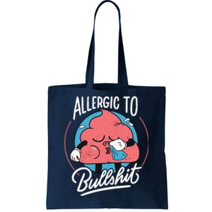 Allergic To Bullshit Funny Tote Bag