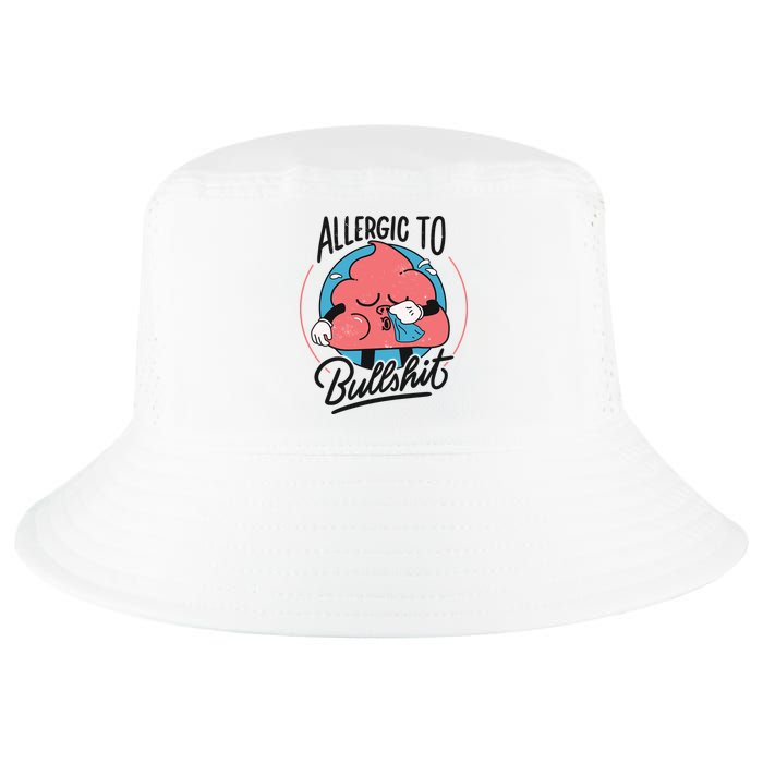 Allergic To Bullshit Funny Cool Comfort Performance Bucket Hat
