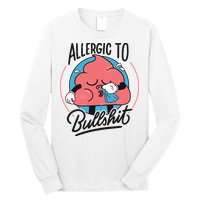 Allergic To Bullshit Funny Long Sleeve Shirt