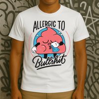 Allergic To Bullshit Funny T-Shirt