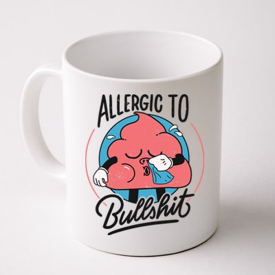 Allergic To Bullshit Funny Mug