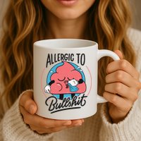 Allergic To Bullshit Funny Mug