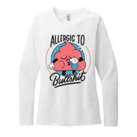 Allergic To Bullshit Funny Womens CVC Long Sleeve Shirt