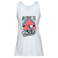 Allergic To Bullshit Funny Ladies Essential Flowy Tank