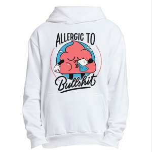 Allergic To Bullshit Funny Urban Pullover Hoodie