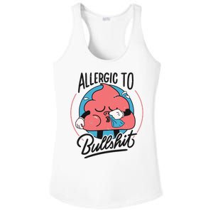 Allergic To Bullshit Funny Ladies PosiCharge Competitor Racerback Tank