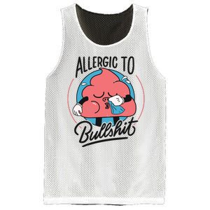 Allergic To Bullshit Funny Mesh Reversible Basketball Jersey Tank