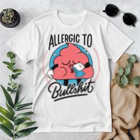 Allergic To Bullshit Funny Premium T-Shirt
