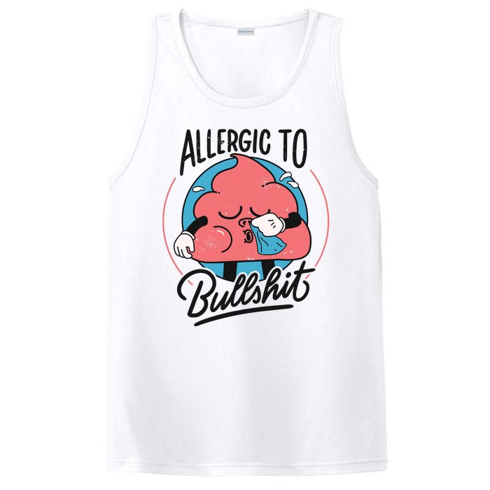 Allergic To Bullshit Funny PosiCharge Competitor Tank