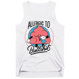 Allergic To Bullshit Funny Tank Top