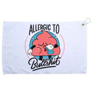 Allergic To Bullshit Funny Grommeted Golf Towel