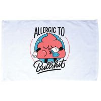 Allergic To Bullshit Funny Microfiber Hand Towel